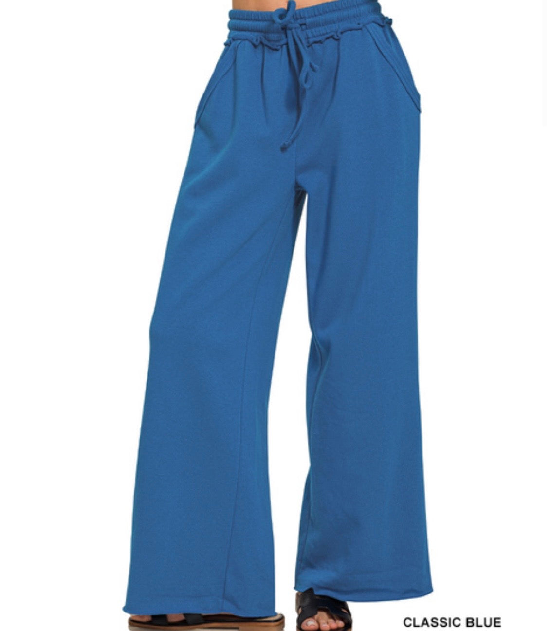 Fleece Wide Leg Sweat Pants