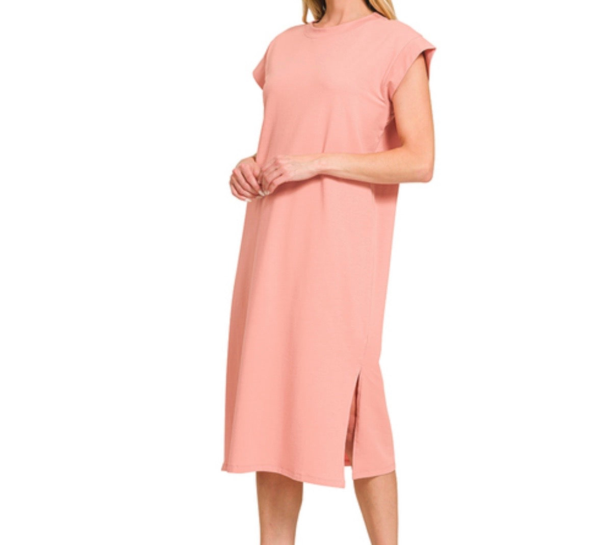 Short Sleeve Midi Dress