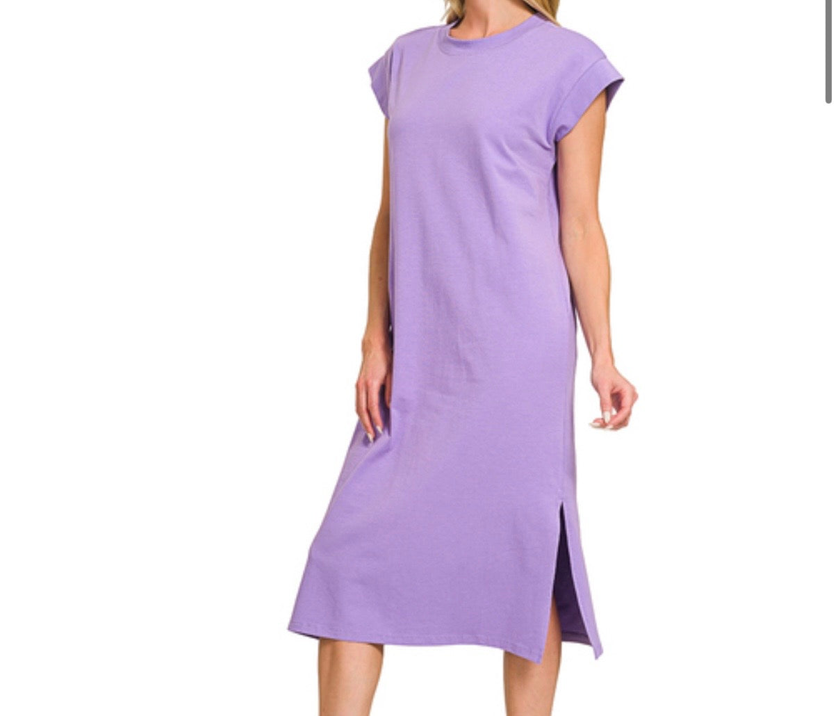 Short Sleeve Midi Dress