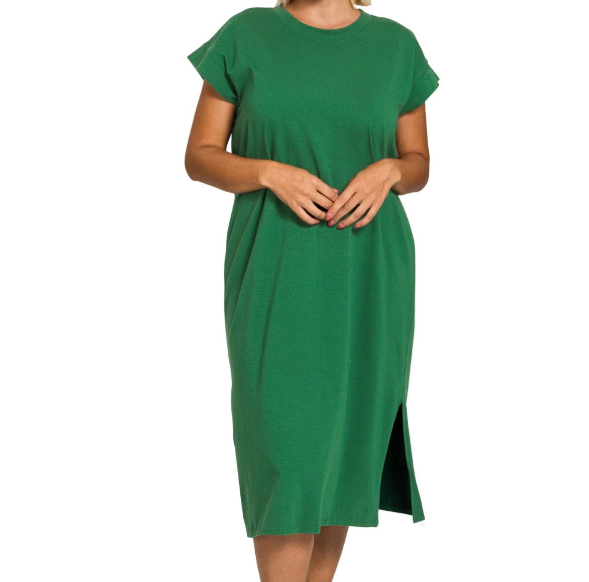 Short Sleeve Midi Dress
